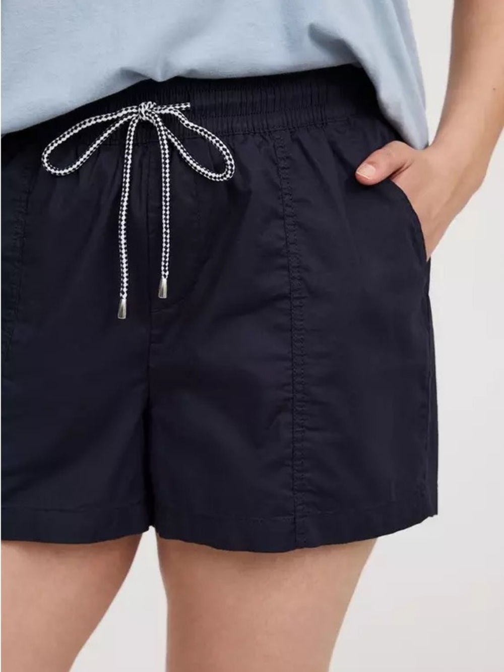 Torrid Pull-On High-Rise Poplin Yacht Short